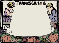 Pray Thanksgiving Frame - Colour