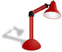 Photorealistic Red Lamp