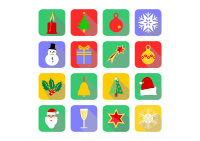 christmas flat icons