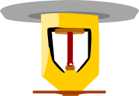 Fire Suppression Sprinkler with faceplate