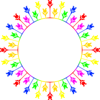 Floral frame 33 (colour)