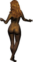 Young lady 4 (dark skin, brown hair)