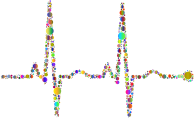 EKG Rhythm Circles Polyprismatic