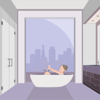 Stylish Bathing
