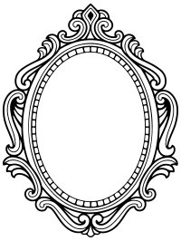 Blank Cameo With Decorative Border