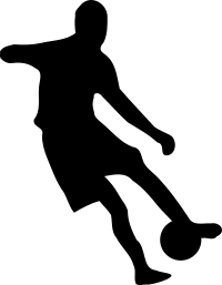 Football player silhouette