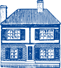 Basic Blue House Front