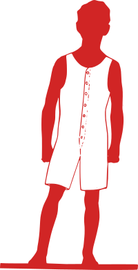 Classic Red Boy Standing