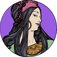 Art Nouveau Woman 3 - Colour Remix