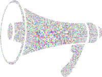 Free Speech Bullhorn Colorful