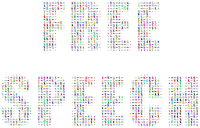 Free Speech Megaphone Colorful