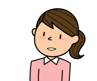 Anime Cartoon Woman with slightly open mouth