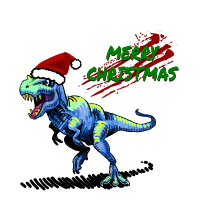 Merry Christmas T-Rex