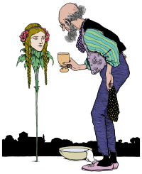 Old Man And Woman Plant - Colour Remix