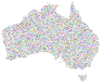 Australia Love And Peace Colorful