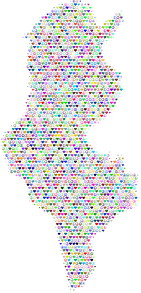 Tunisia Love And Peace Colorful