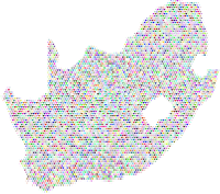 South Africa Love And Peace Colorful