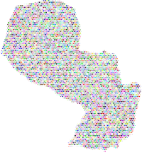 Paraguay Love And Peace Colorful