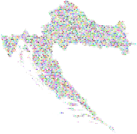 Croatia Love And Peace Colorful