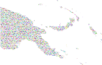Papua New Guinea Love And Peace Colorful