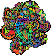 Prismatic Henna Tattoo 2 II