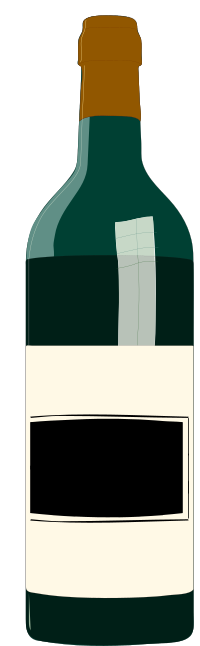 red wine bottle vino