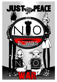 NO WAR protest