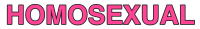 homosexual word art lgbt pink text