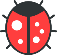 Flat Bug Simple Icon