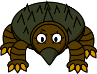 Cartoon Snapping turtle