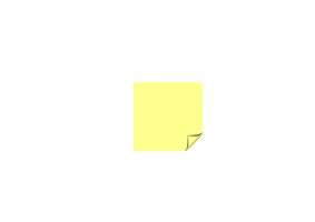 Sticky Note Yellow Folded Corner