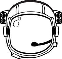 astronaut's helmet