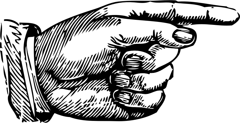 pointing hand