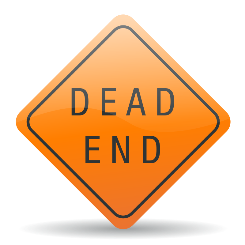 Dead end sign
