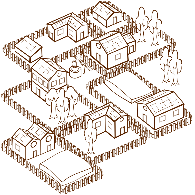 RPG map symbols Village 2