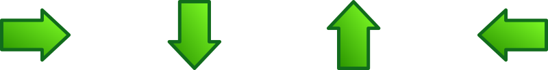 green arrows set
