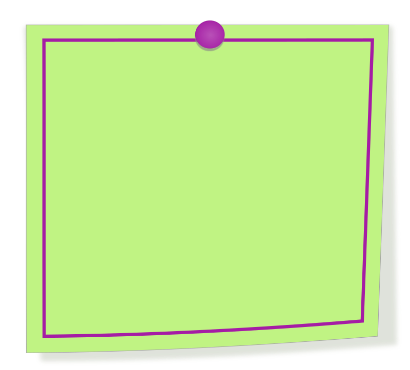Green and purple note