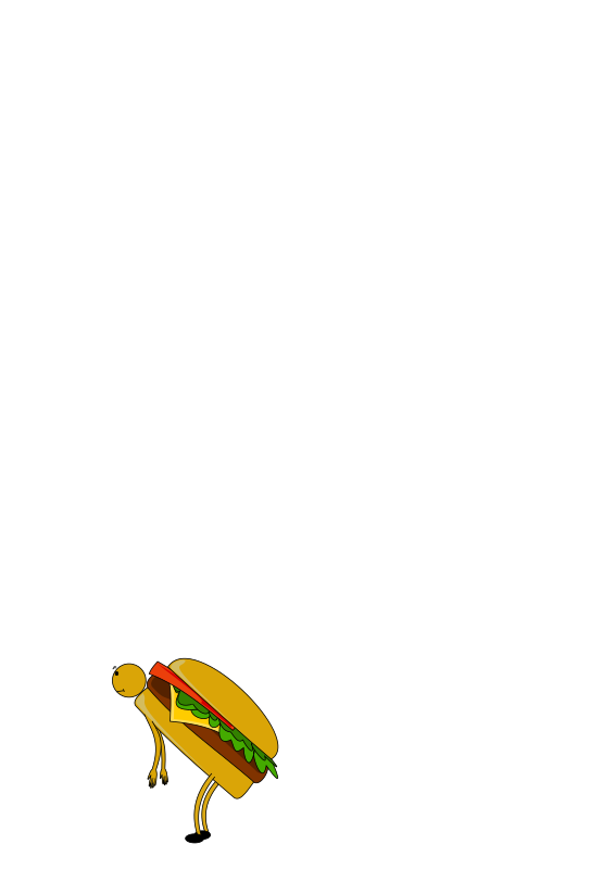 cartoon burger
