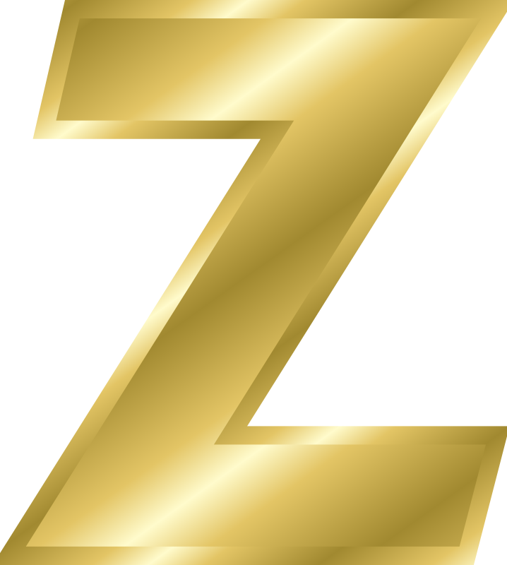 Effect Letters alphabet gold