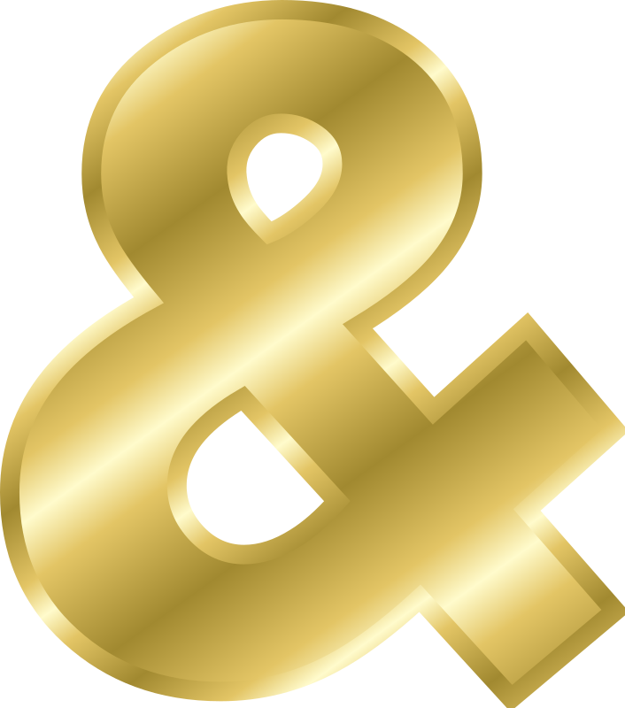 Effect Letters alphabet gold