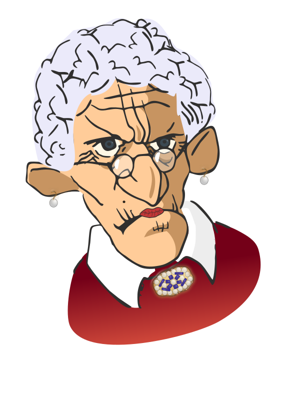 Wrinkled woman