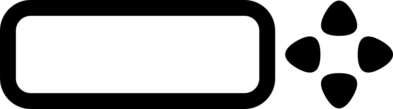 LCD display with controls