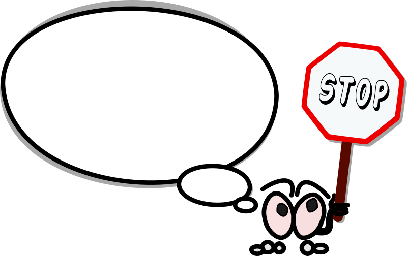 Bulle droite stop