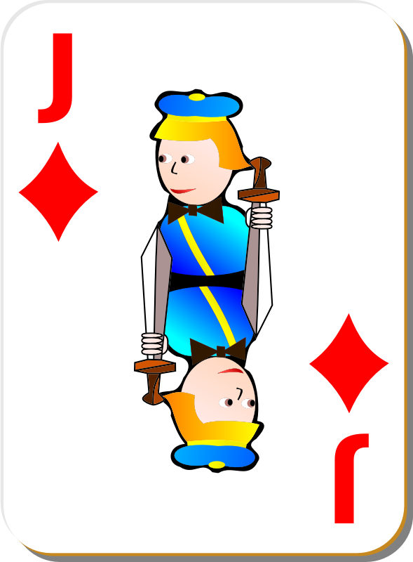 White Deck: Jack of Diamonds