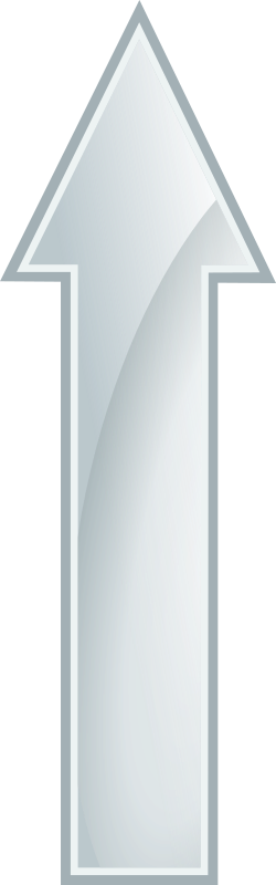 Glossy White Arrow