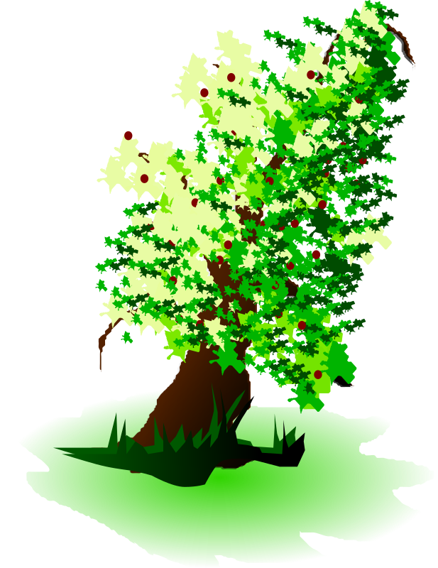 apple tree oil painting