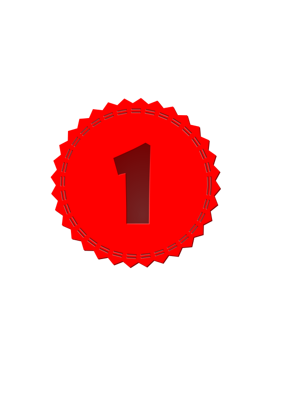 Double stitched plaque
