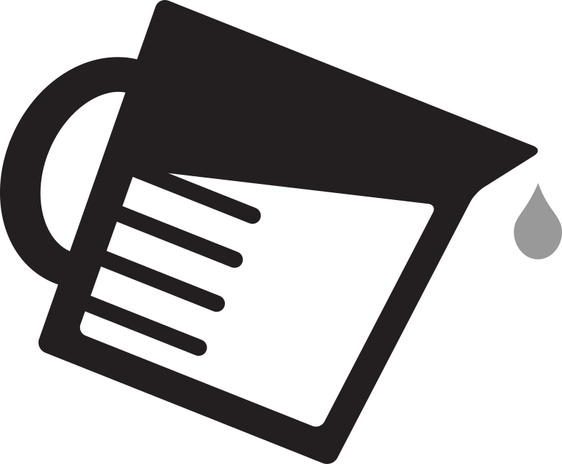 Kitchen Icon - Measuring Cup Pouring
