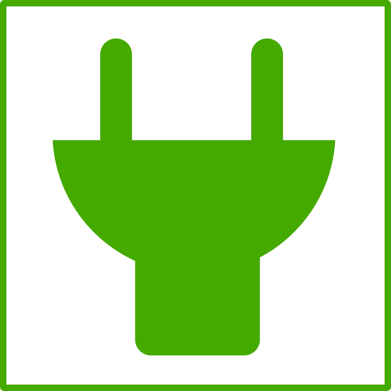eco green plug icon