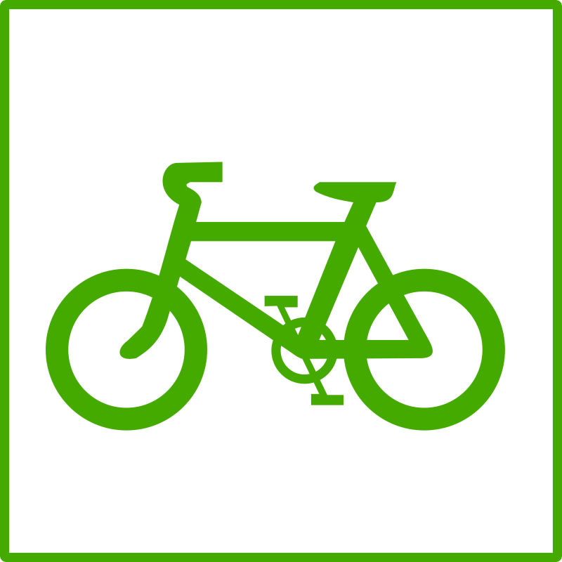 eco green bicycle icon